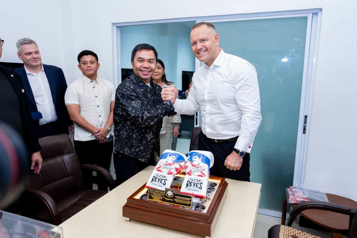 Karol Nawrocki i Manny Pacquiao