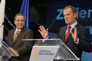 Donald Tusk i Grzegorz Schetyna