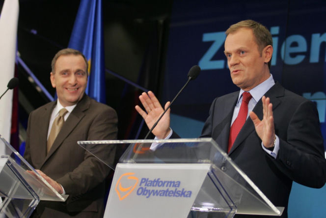 Donald Tusk i Grzegorz Schetyna