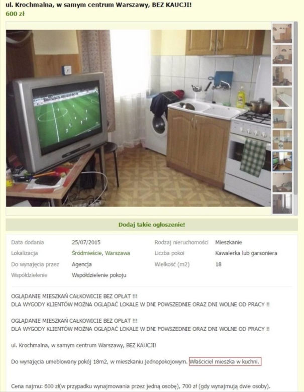 Najgorsze mieszkania do wynajęcia!