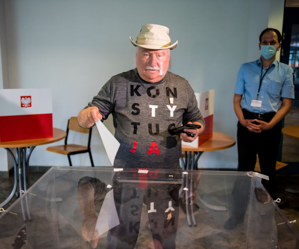 Wybory 2020. Lech Wałęsa oddał głos w drugiej turze