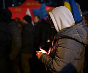 Solidarni z Ukrainą. Wielki wiec w Gdańsku