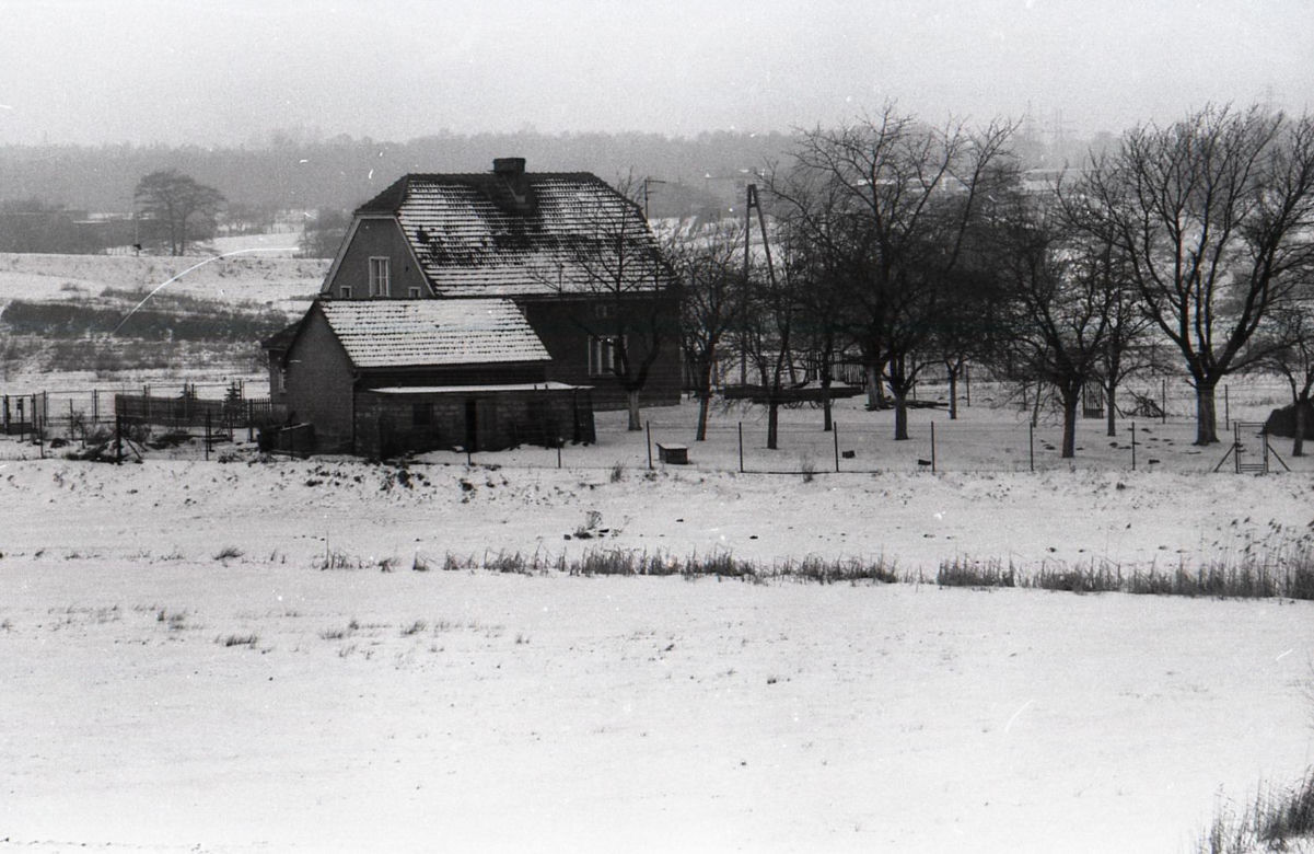 Rybnik zimą w latach 80.