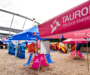 Tak wygląda sztuczna plaża przy Stadionie Śląskim. Rozkręcaliśmy tam imprezę w ramach Eska Summer City