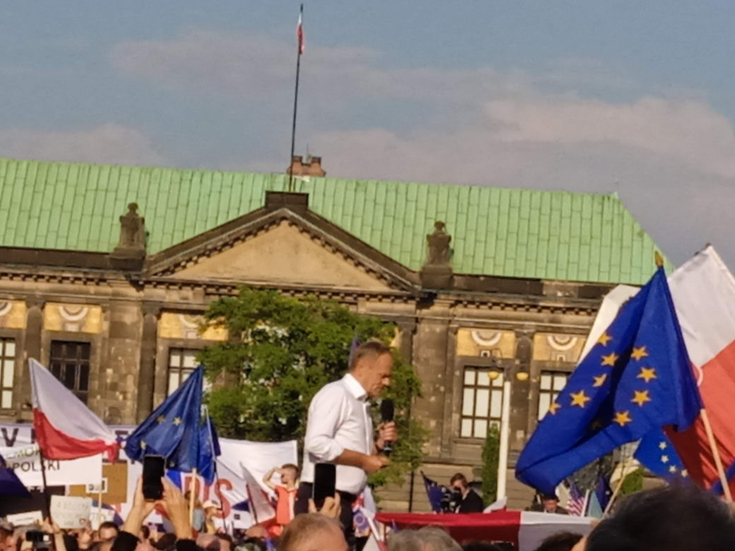 Wiec Donalda Tuska w Poznaniu