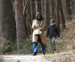 Marta Kaczyńska ze święconką