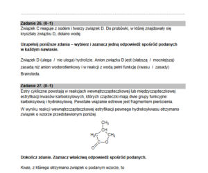 Matura rozszerzona 2022 chemia - arkusz PDF