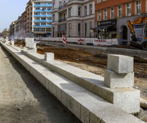 Przebudowa alei Wojska Polskiego - kwiecień 2022