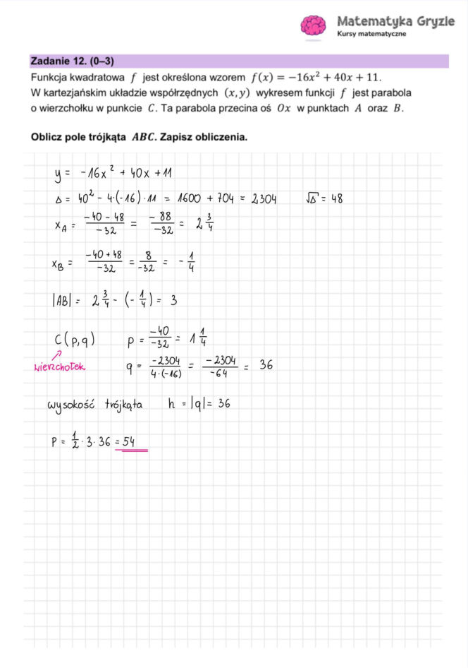 Matura próbna 2026 - matematyka. Gotowe odpowiedzi do arkusza CKE