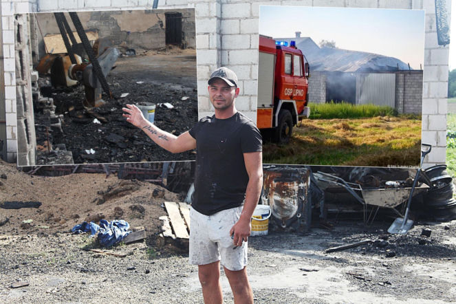 Druh z OSP stracił wszystko. Pożar pochłonął jego gospodarstwo