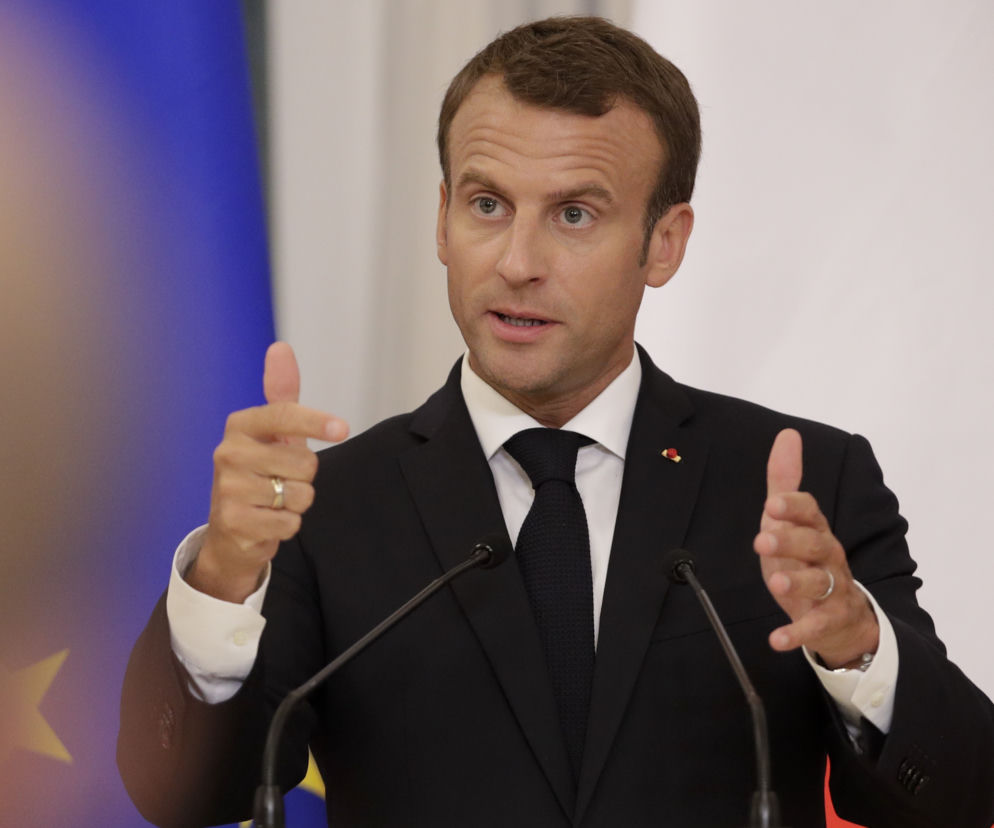 Prezydent Francji Emmanuel Macron