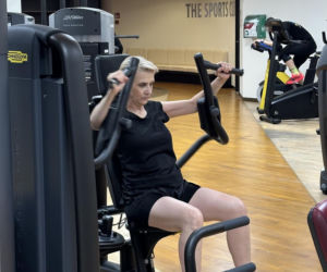 Joanna Scheuring-Wielgus na siłowni