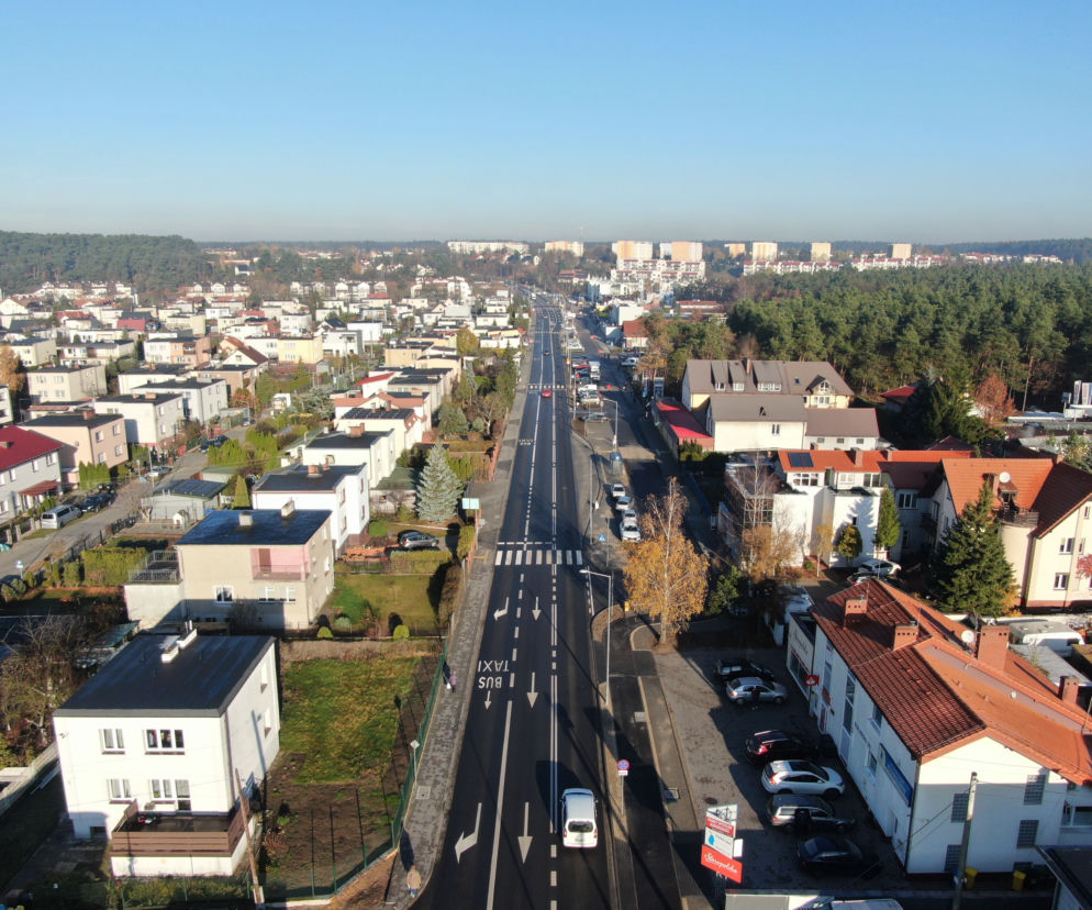 Zakończyła się budowa buspasa wzdłuż ul. M. Kolbego.