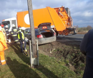 Wypadek na DK 25 w Nowym Dworze! Spore utrudnienia dla kierowców! [ZDJĘCIA]
