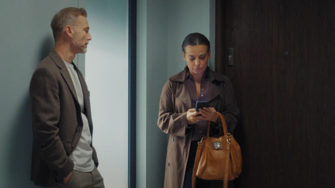 M jak miłość, odc. 1908. Magda (Anna Mucha), Andrzej Budzyński (Krystian Wieczorek)