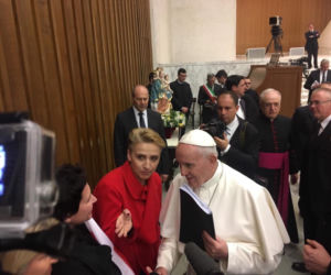 Joanna Scheuring-Wielgus spotkała się z papieżem Franciszkiem
