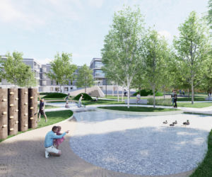 Wizualizacja nowego osiedla w dzielnicy Tłoki