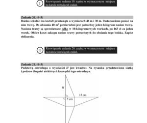 Egzamin ósmoklasisty 2020 - ODPOWIEDZI z matematyki