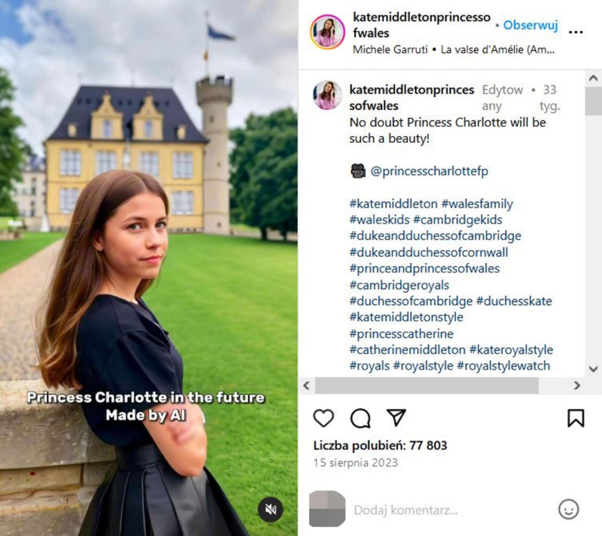 Tak będzie wyglądała córka księżnej Kate! Progresja wiekowa poraża