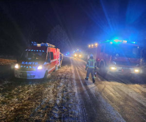 Pożar budynku w miejscowości Bartoszówka w powiecie grodziskim