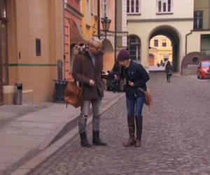 Pierwsza miłość. Sabina (Urszula Dębska), Piotr/Igor (Rafał Mohr)