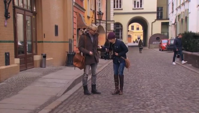 Pierwsza miłość. Sabina (Urszula Dębska), Piotr/Igor (Rafał Mohr)