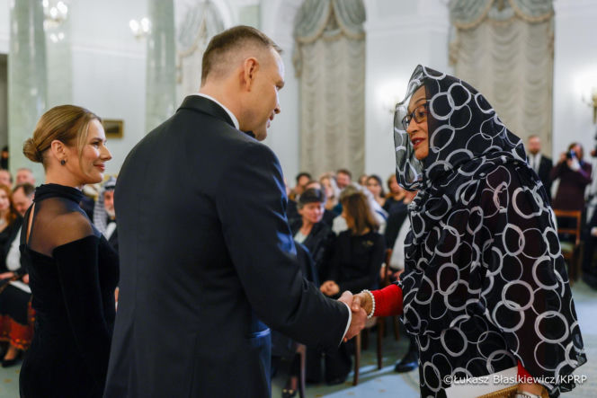 Nawroccy zadali szyku na spotkaniu z Korpusem Dyplomatycznym