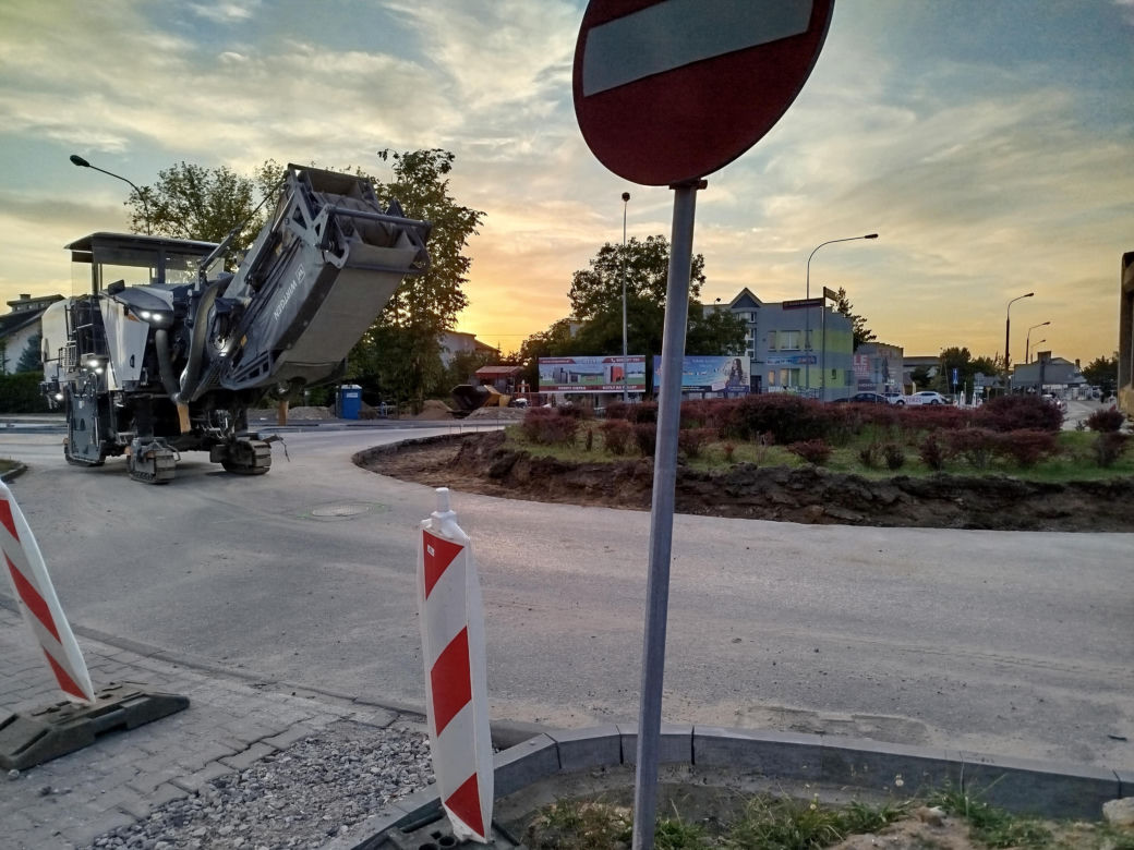Siedlce: większe utrudnienia na ulicy Partyzantów na rondzie Solidarności