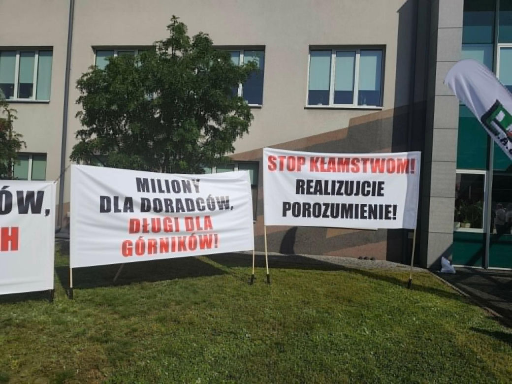 Protest związkowców JSW - czerwiec 2026