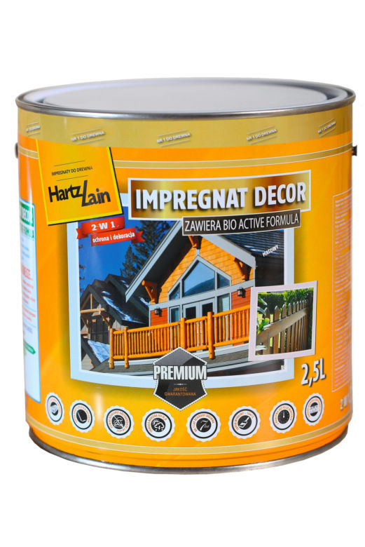 HartzLack Decor bezbarwny (rozpuszczalnikowe impregnaty techniczne do drewna konstrukcyjnego)