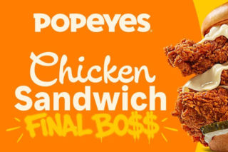 Chicken Sandwich Final Boss! Potrójna przyjemność na trzecie urodziny. Popeyes tylko na 5 dni wprowadza do oferty ekstremalnie wielką kanapkę.