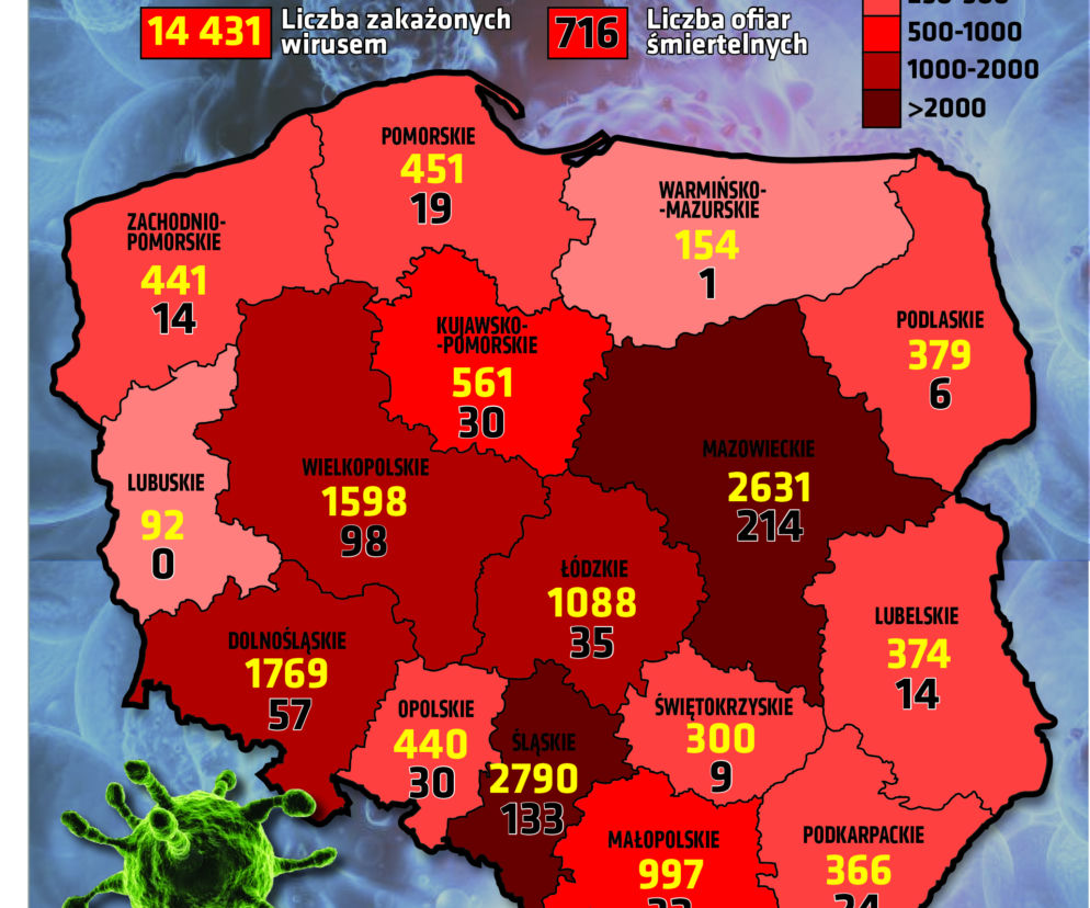 Koronawirus w Polsce. Najnowsze dane 5.05 godz. 18
