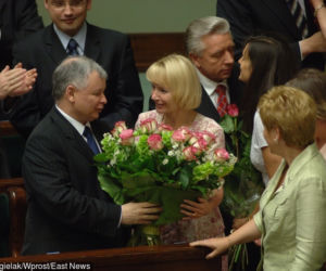 Jolanta Szczypińska. Uroczyste pożegnanie przyjaciółki Kaczyńskiego
