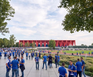 Konkursowa propozycja stadionu Dinama Zagrzeb autorstwa pracowni P2PA i LAN