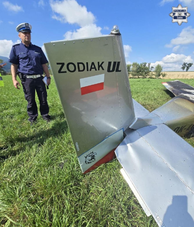 Katastrofa samolotu pod Żywcem. Nie żyją dwie osoby