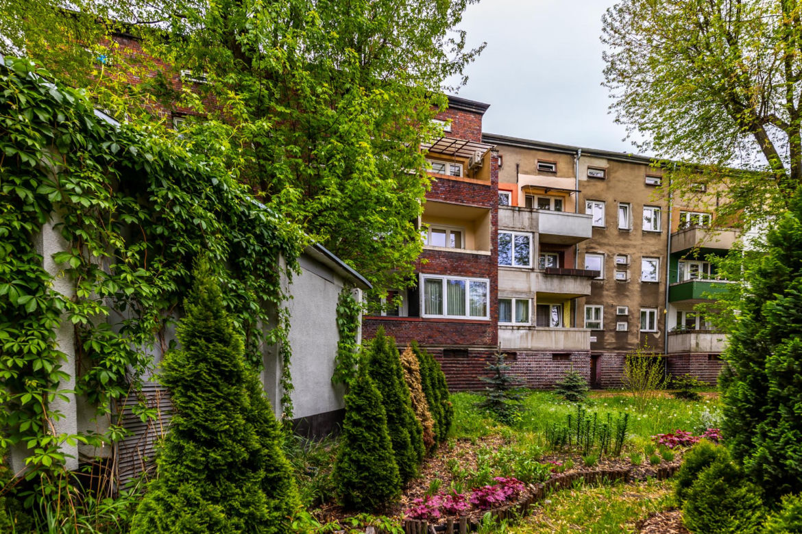 Plac Słowiański w Zabrzu - przedwojenna zabudowa