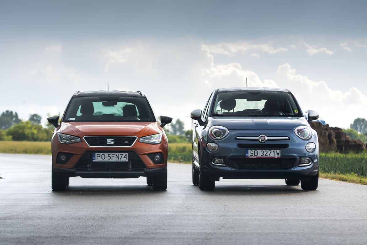 Fiat 500X Mirror 1.4 MultiAir 140 KM vs. Seat Arona 1.5 TSI 150 KM FR