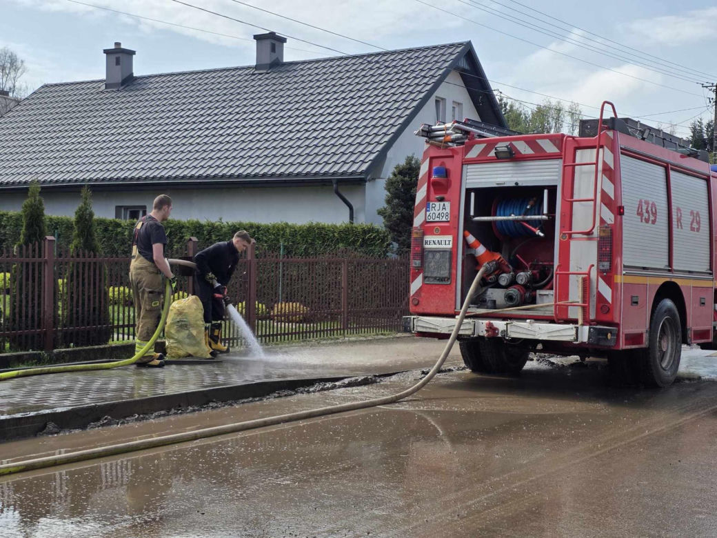 Pawłosiów po powodzi.