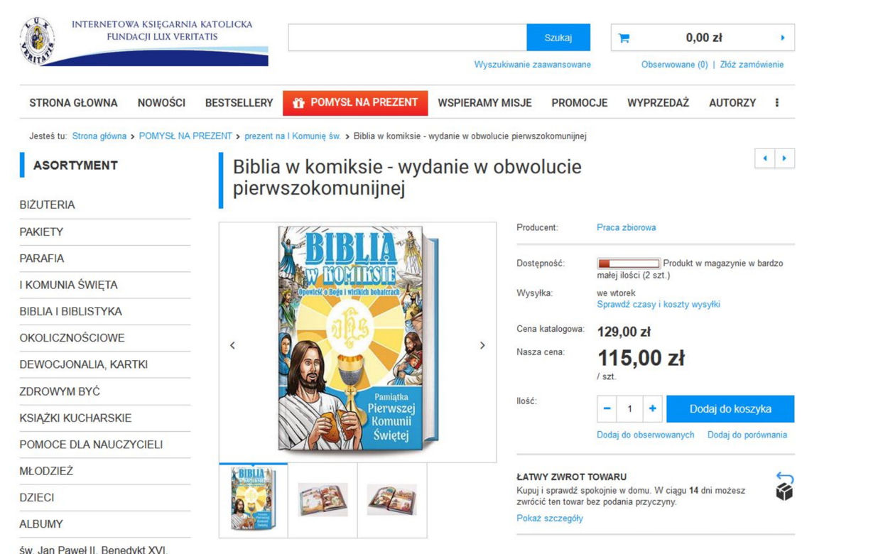 Prezenty na I Komunię od ojca Rydzyka. Ceny powalają 