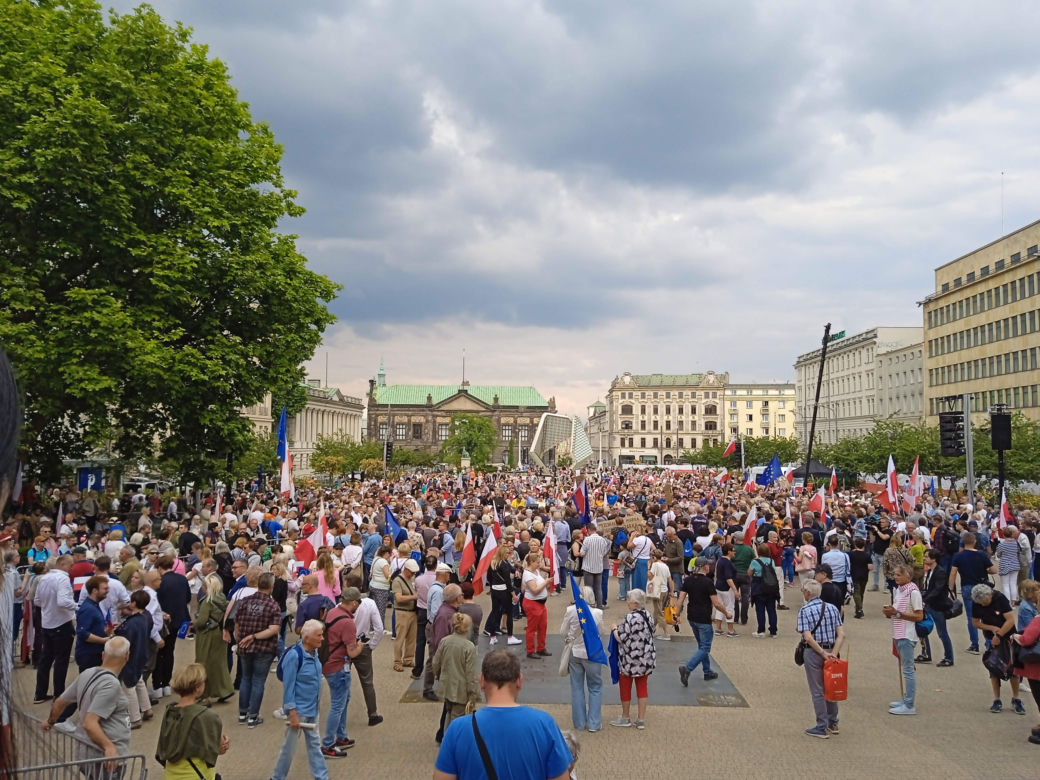 Wiec Donalda Tuska w Poznaniu