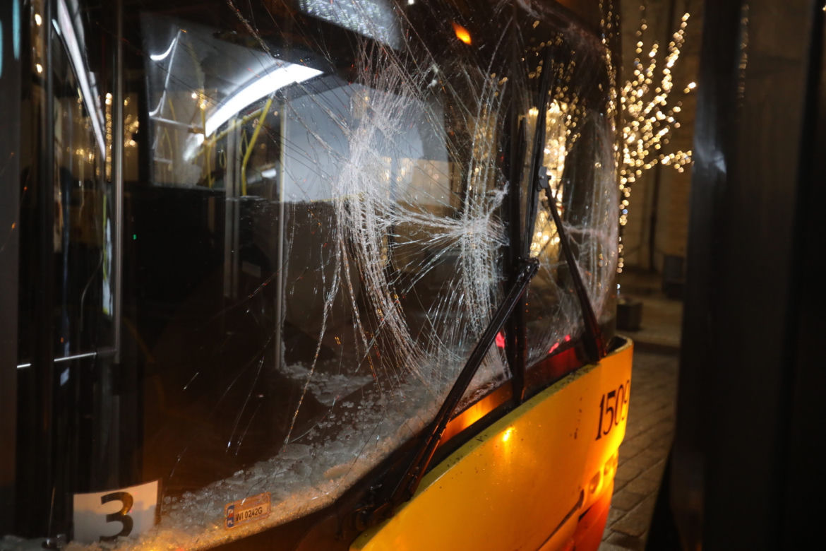 Zderzenie autobusów w Warszawie