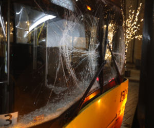 Zderzenie autobusów w Warszawie