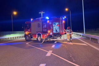Pożar na S3 na Dolnym Śląsku. Ford Mustang stanął w ogniu. Co się stało?