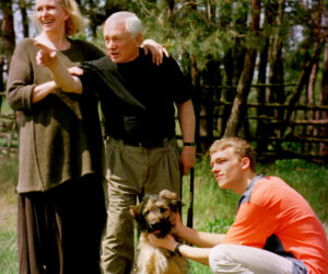 WITOLD PYRKOSZ Z ŻONĄ I SYNEM