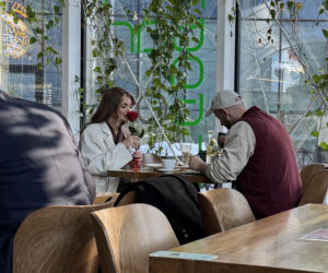 Edyta Folwarska i Maciej Pela w restauracji