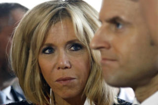 Emmanuel Macron z żoną Brigitte Macron