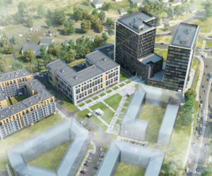 Kompleks mieszkalno – biurowo – handlowy w Lublinie. I etap realizacji to budowa 4 obiektów – 3 biurowców i jednego budynku mieszkalnego.
