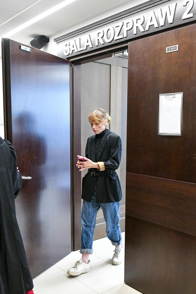 Roma Gąsiorowska w sądzie
