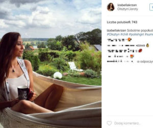 Izabella Krzan na Instagramie