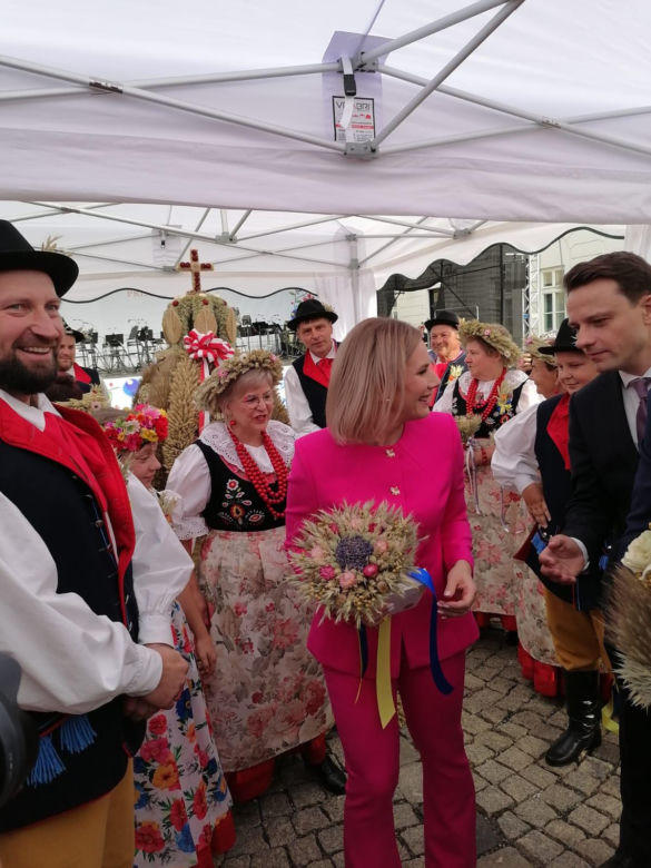 Dożynki prezydenckie 2025 w Warszawie. Zdjęcia Koła Gospodyń Wiejskich w Puszynie, gmina Korfantów